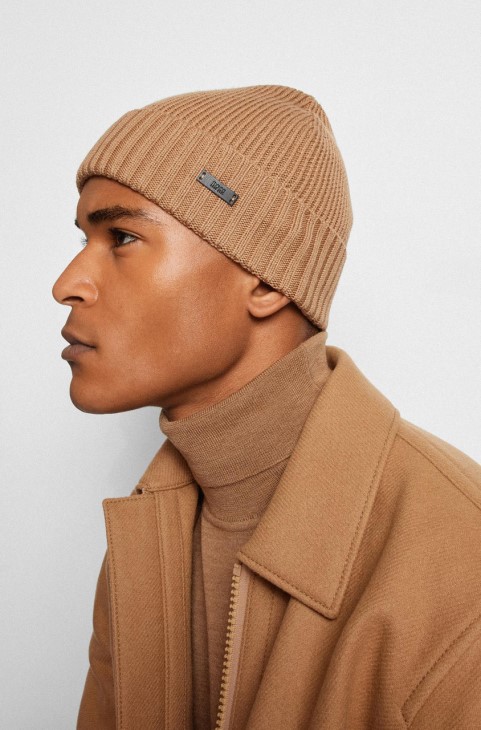 Boss Beanie Fati 50455712 μαύρο
