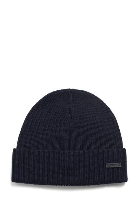 Boss Beanie Fati 50455712 μαύρο
