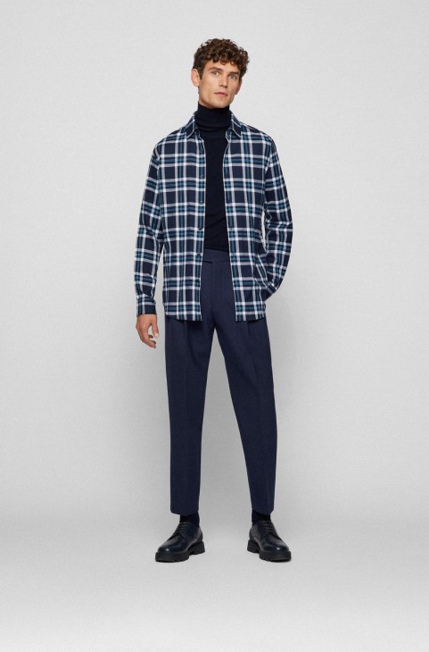 Boss Casual πουκάμισο Lukas 50458598 σκούρο μπλε
