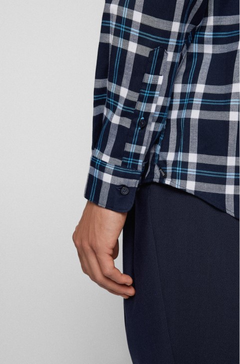 Boss Casual πουκάμισο Lukas 50458598 σκούρο μπλε
