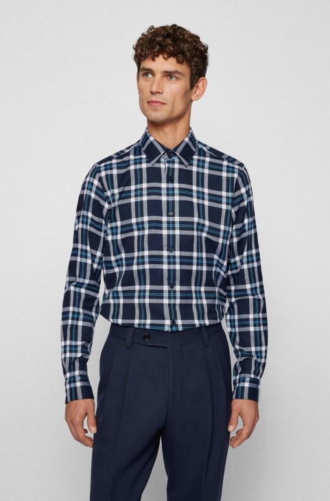 Boss Casual πουκάμισο Lukas 50458598 σκούρο μπλε
