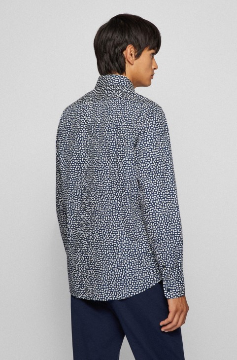 Boss Casual πουκάμισο Lukas 50458661 σκούρο μπλε
