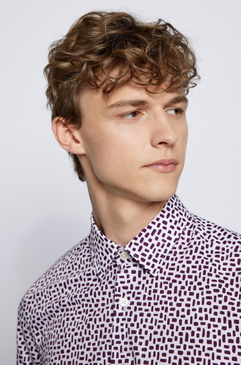 Boss Casual πουκάμισο Lukas 50458661 σκούρο μπλε
