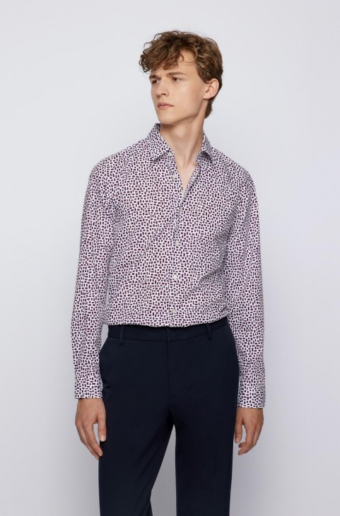 Boss Casual πουκάμισο Lukas 50458661 σκούρο μπλε
