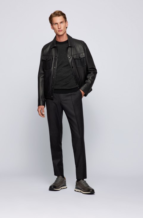 Boss Knit Natalino 50457688 μαύρο
