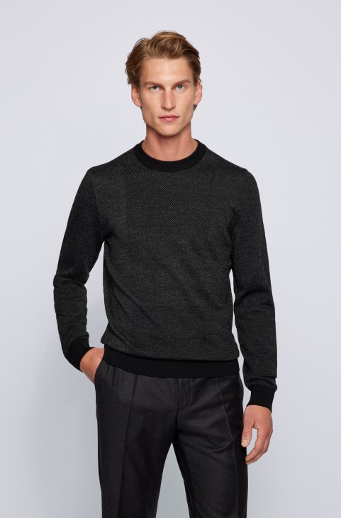 Boss Knit Natalino 50457688 μαύρο
