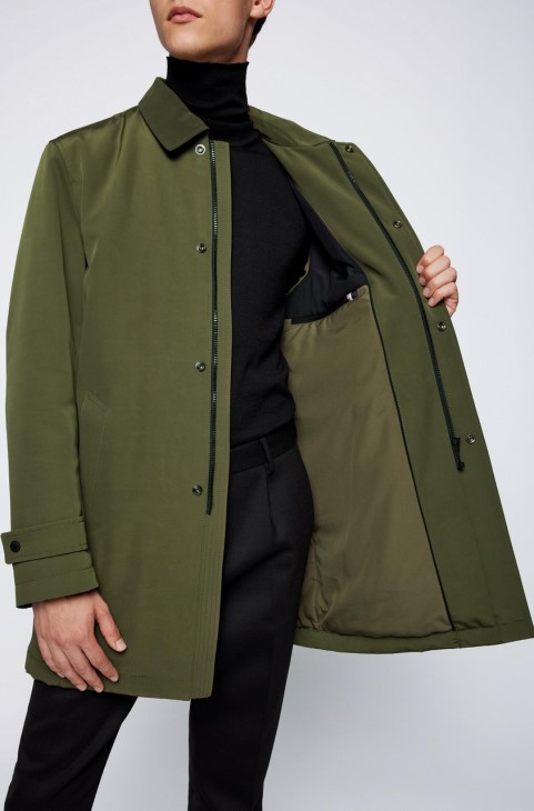 παλτό Boss Dain 50457490 σκούρο μπλε
