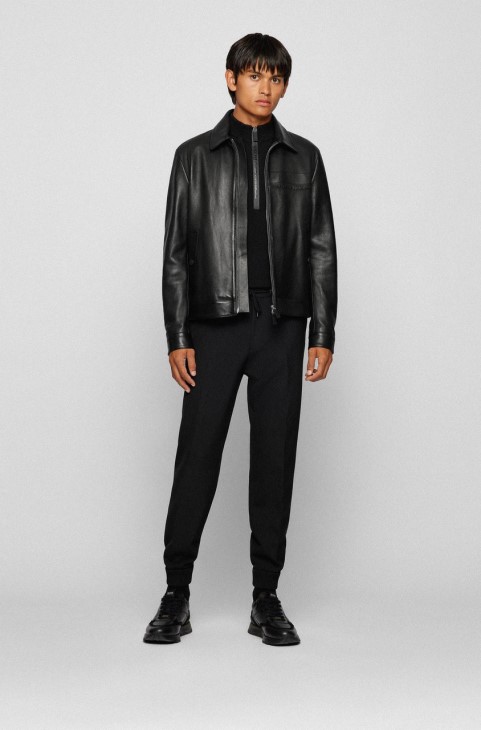 Boss X Porsche Boss Half Zip Knit Neal 50457707 μαύρο
