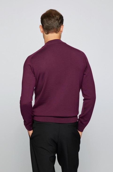 Boss X Porsche Boss Half Zip Knit Neal 50457707 μαύρο
