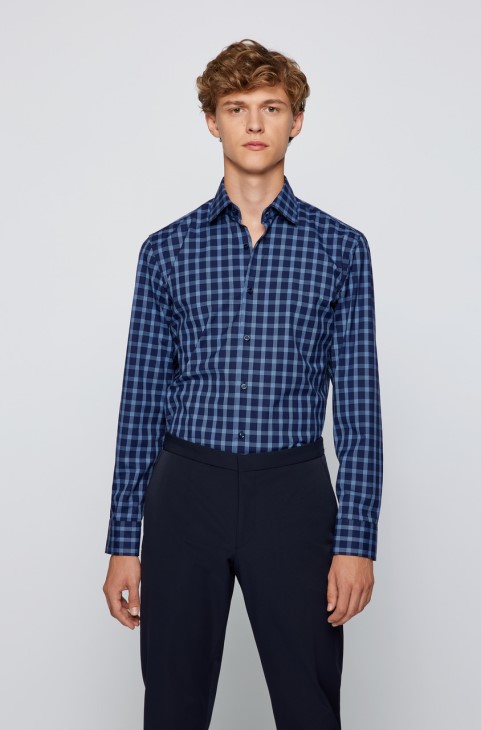 πουκάμισο Boss Bus H-hank 50459544 τιρκουάζ