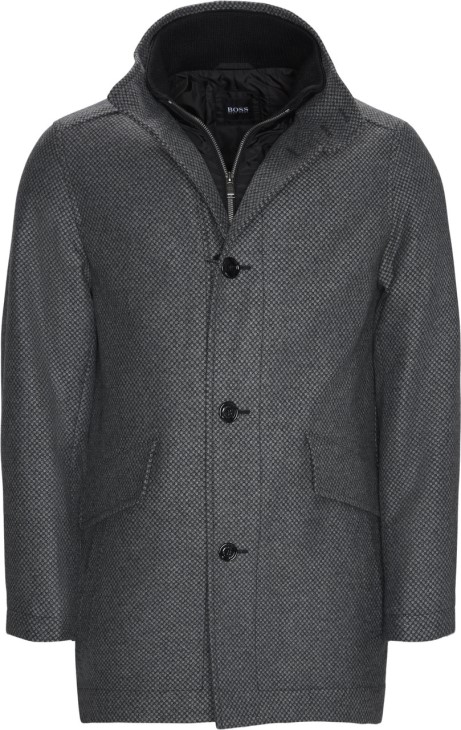 παλτό Boss Coxtan 50415194 μαύρο