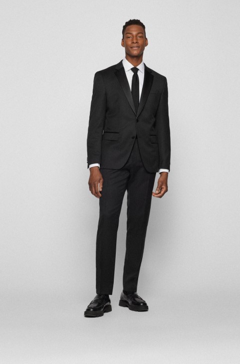 μπουφάν Boss H-huge-tux-n 50469191 μαύρο
