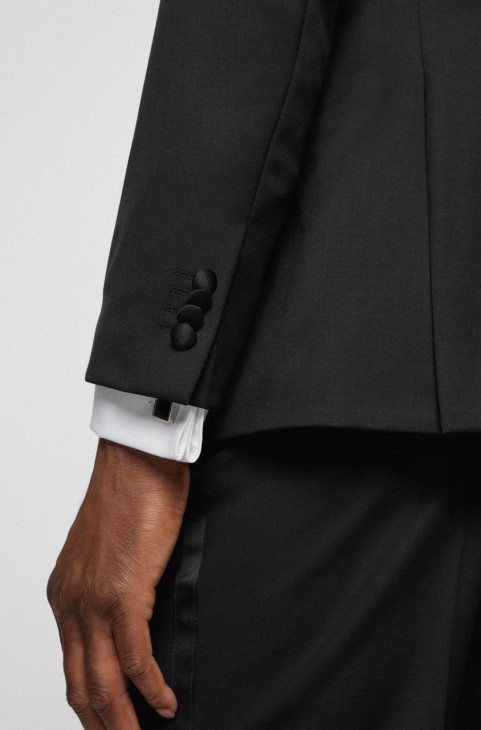 μπουφάν Boss H-huge-tux-n 50469191 μαύρο
