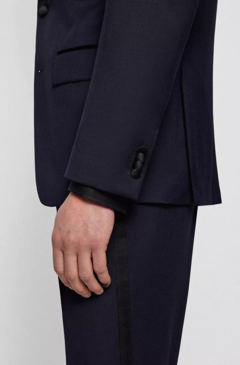 μπουφάν Boss H-huge-tux-n 50469191 μαύρο
