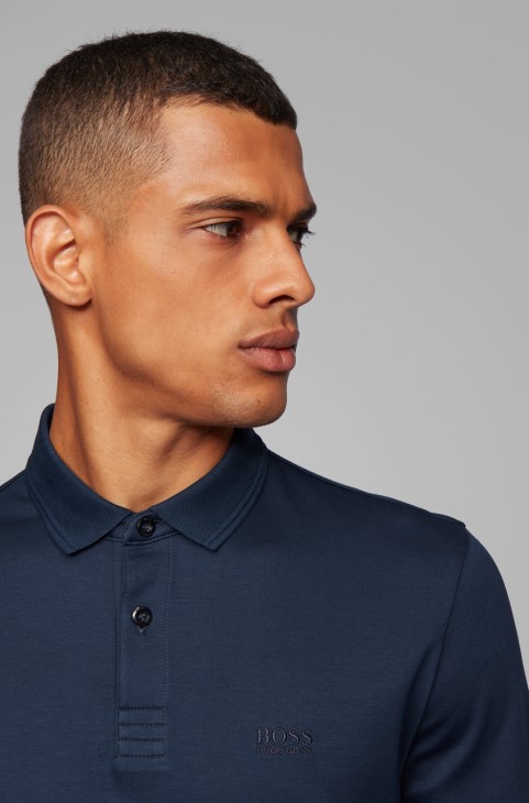 Boss L/s Polo Pirol 50392723 μαύρο
