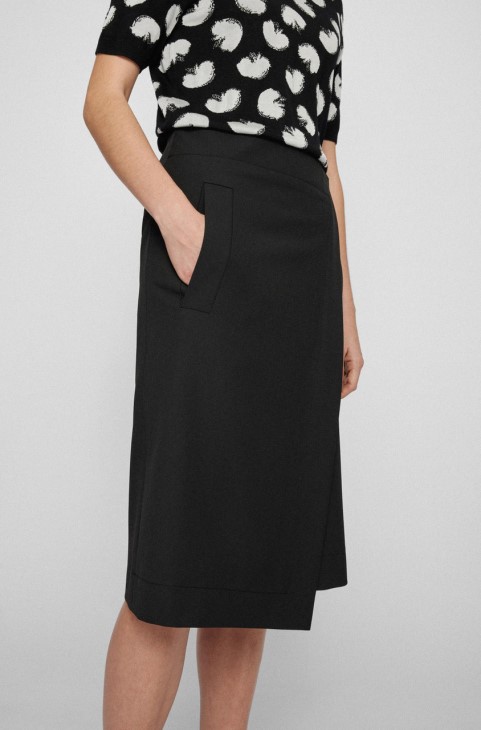 φούστα Boss Vollemo 50457861 μαύρη
