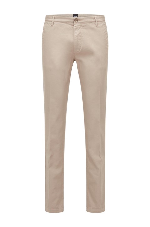 Boss Casual Trouser Rice3 Nos 50468721 μπεζ
