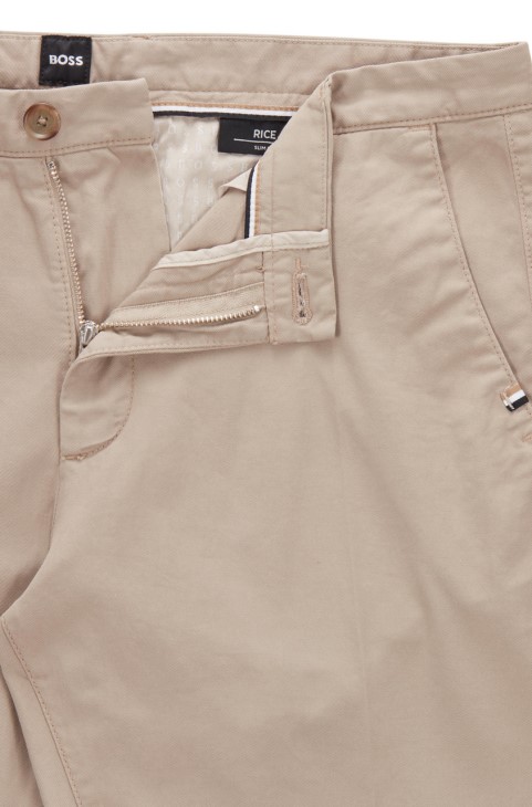 Boss Casual Trouser Rice3 Nos 50468721 μπεζ
