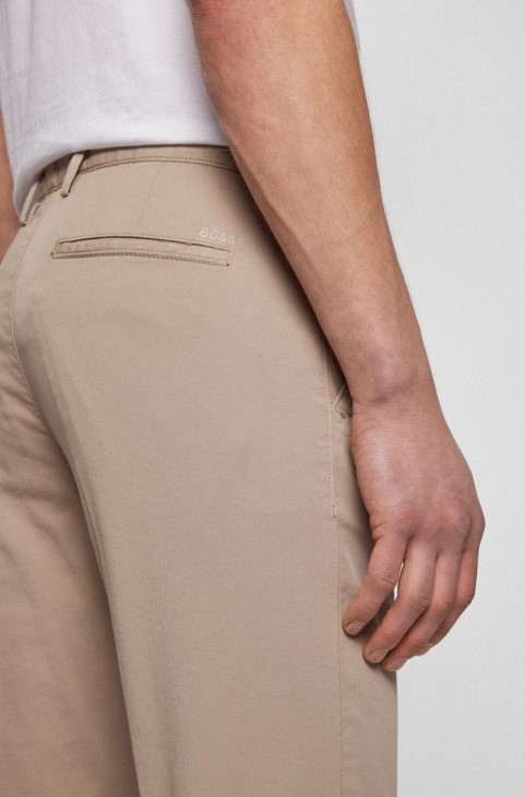 Boss Casual Trouser Rice3 Nos 50468721 μπεζ
