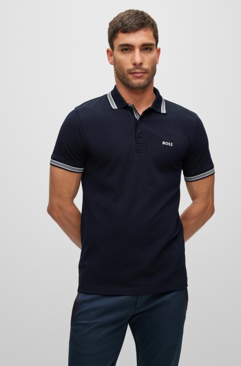 Boss Polo Paddy Nos 50469055 μπλε

