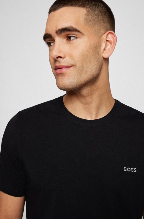 μπλουζάκι Boss Sleepwear 50469550 μαύρο
