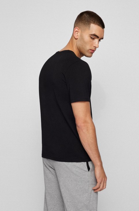 μπλουζάκι Boss Sleepwear 50469550 μαύρο
