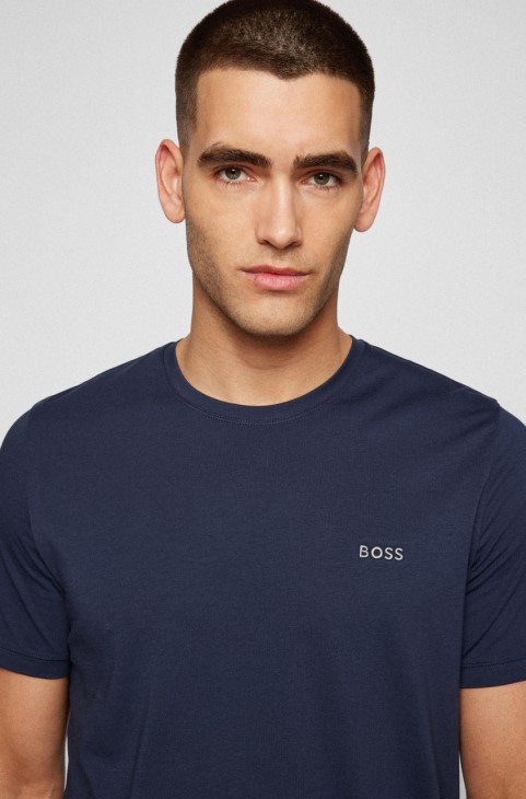 μπλουζάκι Boss Sleepwear 50469550 μαύρο
