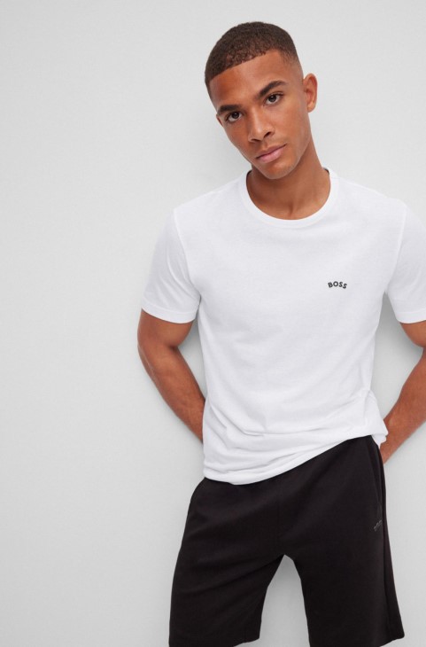 Boss T-shirt Tee καμπυλωτό Nos 50469045 Navy
