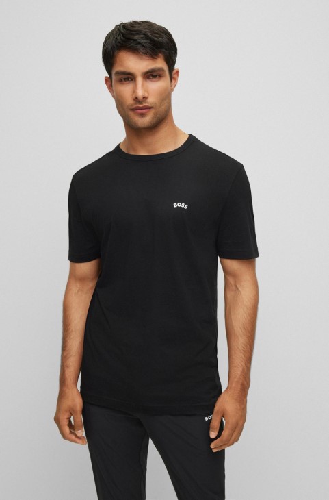 Boss T-shirt Tee καμπυλωτό Nos 50469045 Navy
