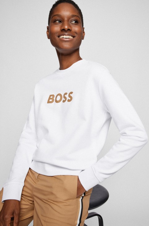 πουλόβερ Boss C έλαμπος 50468357 κίτρινο
