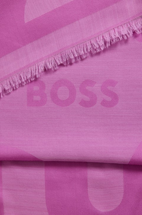 κασκόλ Boss Ledonia 50474128 ροζ
