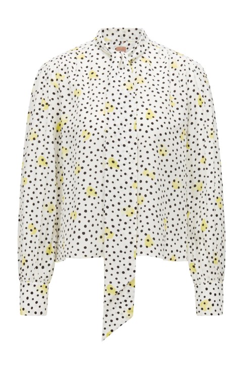 μπλούζα Boss Baboah 50472282 Whitepattern
