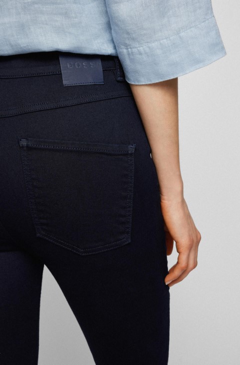 Boss Jeans Super Skinny Crop 50467958 σκούρο μπλε
