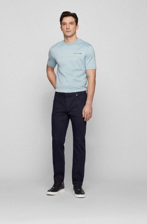 Boss X Porsche Jeans κωνικό 50468143 σκούρο μπλε
