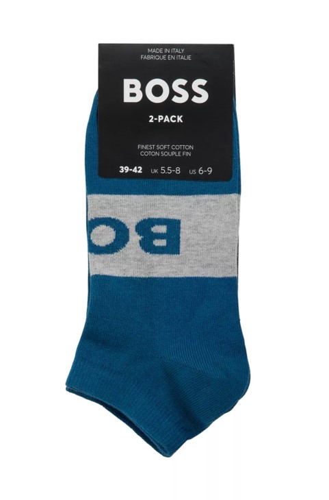 Boss 2 Pack Logo κάλτσα 50467747 φυσική
