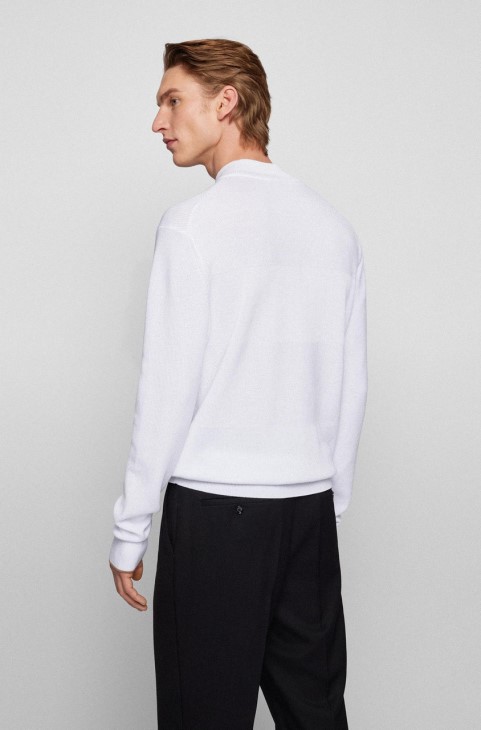 Boss Half Zip Sweat Ellios 50466536 λευκό
