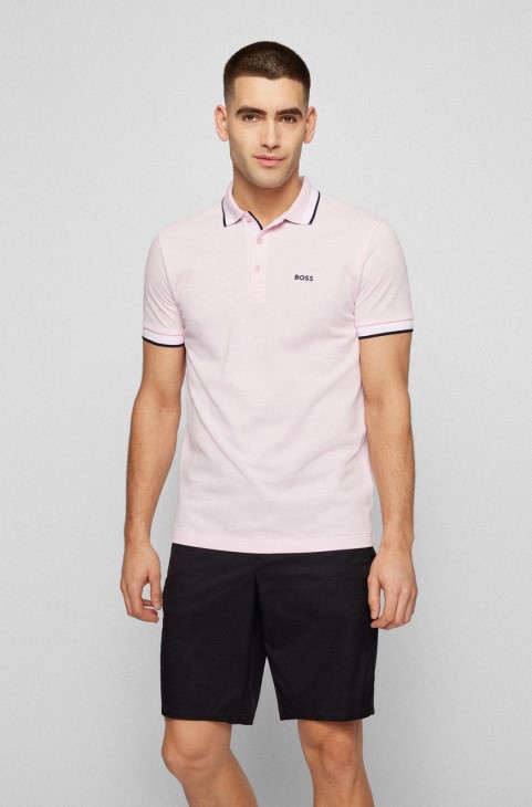 Boss Polo Paddy 50468983 ανοιχτό πράσινο
