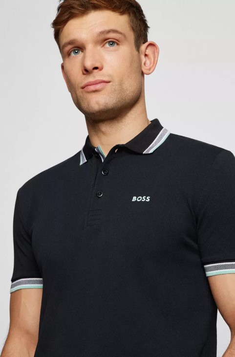 Boss Polo Paddy 50468983 ανοιχτό πράσινο
