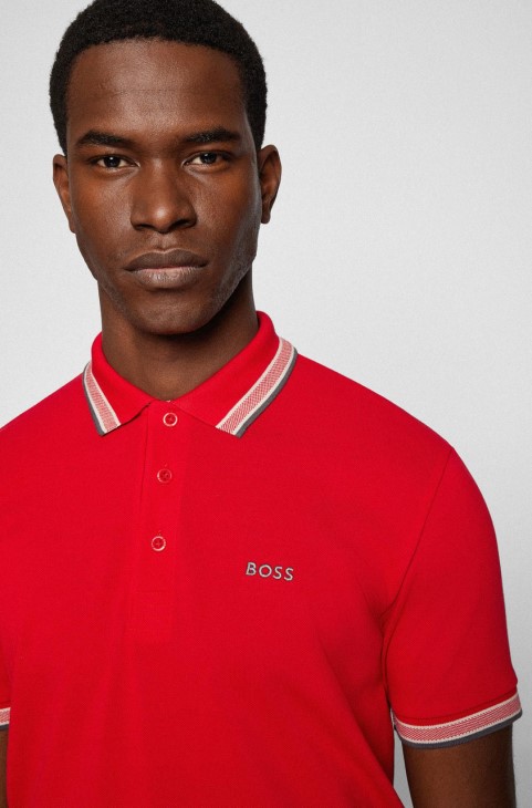 Boss Polo Paddy 50468983 ανοιχτό πράσινο
