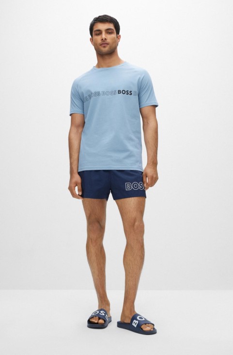 Boss Slides Bay 50471271 σκούρο μπλε
