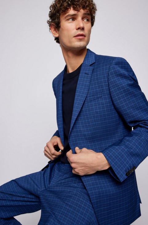 Boss Suit H-huge/h-genius 50468927 μπλε
