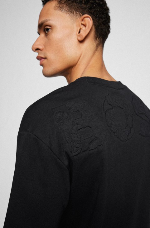 μπλουζάκι Boss Talboa Aj 50466946 μαύρο
