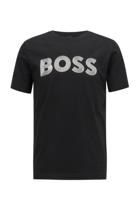 μπλουζάκι Boss Tee6 50466608 μαύρο