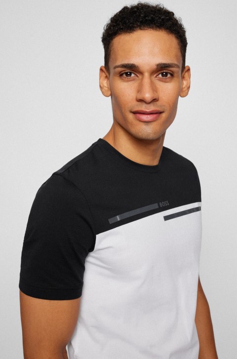 μπλουζάκι Boss Tee4 50466622 μαύρο
