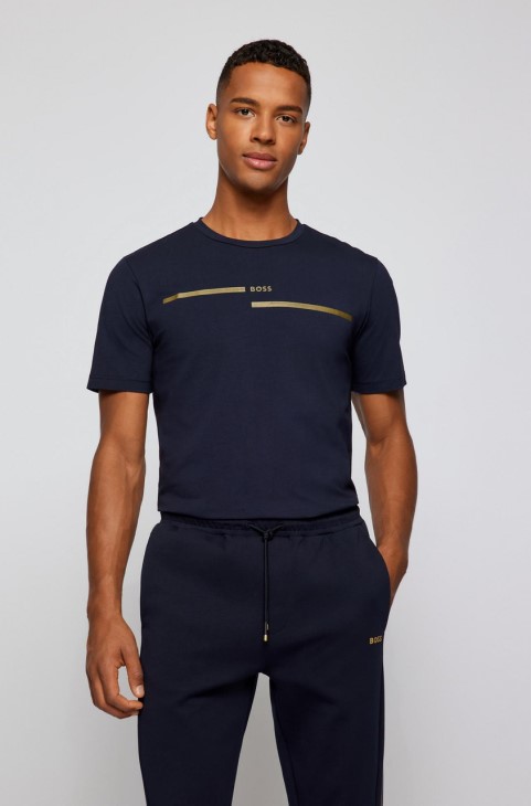 μπλουζάκι Boss Tee4 50466622 μαύρο
