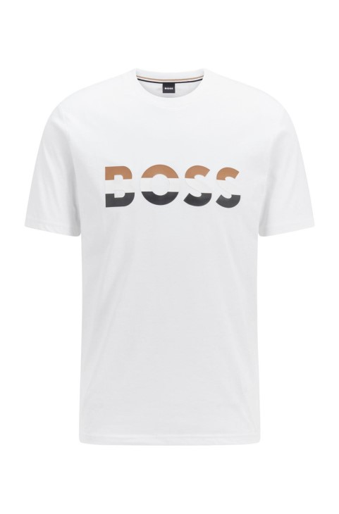 μπλουζάκι Boss Tiburt 50467075 μαύρο
