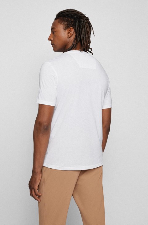 μπλουζάκι Boss Tiburt 50467075 μαύρο
