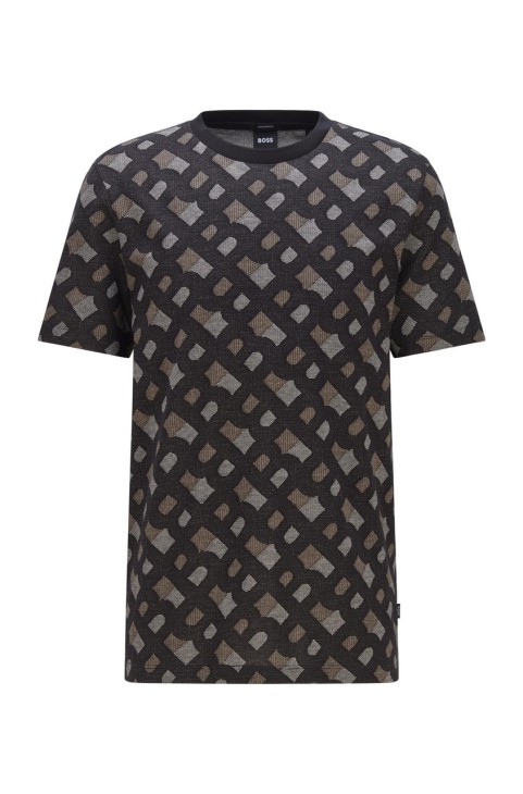 μπλουζάκι Boss Tiburt 50469466 μαύρο