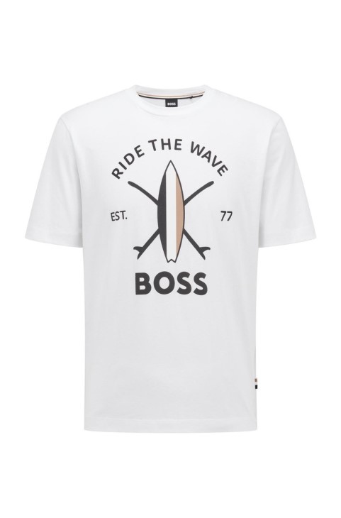 μπλουζάκι Boss Tylan 50469218 λευκό