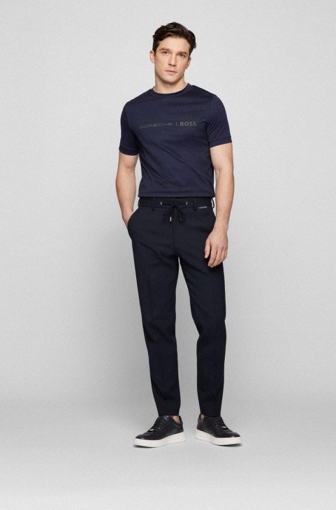 Boss X Porsche T-shirt Teesler 50466077 σκούρο μπλε
